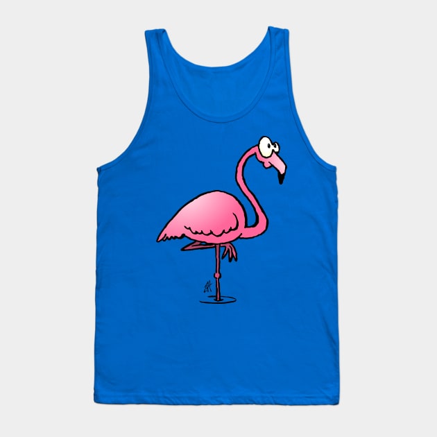 Flamingo Tank Top by Cardvibes